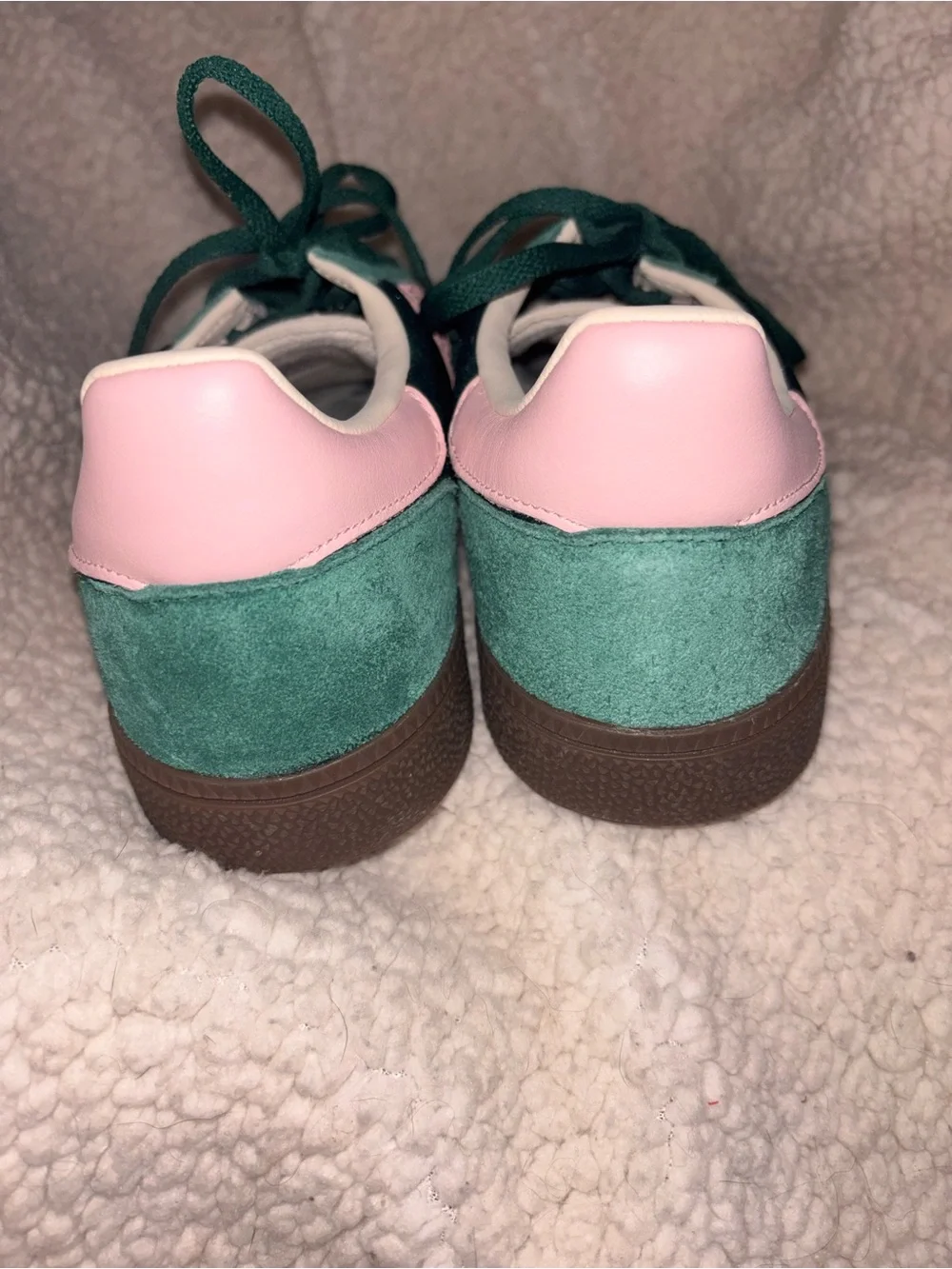 Adidas Handball Spezial JI2648 Green Pink Velvet Sneakers Men’s 10 US NWOT